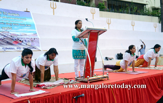 Surya Namaskar at kadri temple